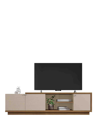 Exotic Designs Plasma Wooden TV Stand – Off White