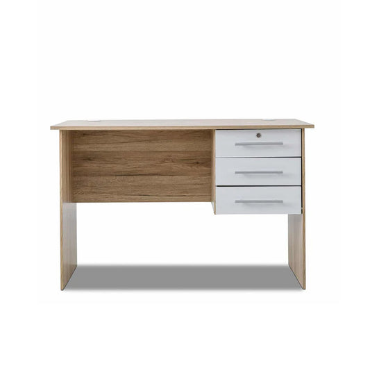 Exotic Designs Office Desk- Sonama Oak + White