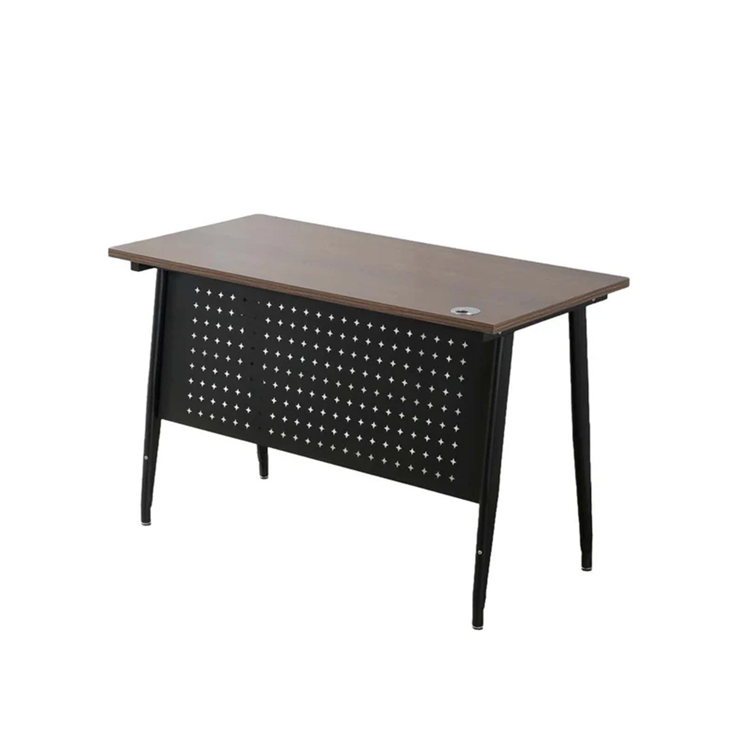 Exotic Designs Office Desk - Walnut & Black