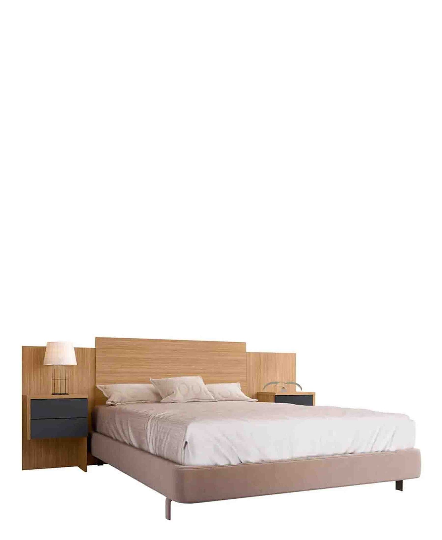 Exotic Designs Recife Headboard - Natural & Titanium