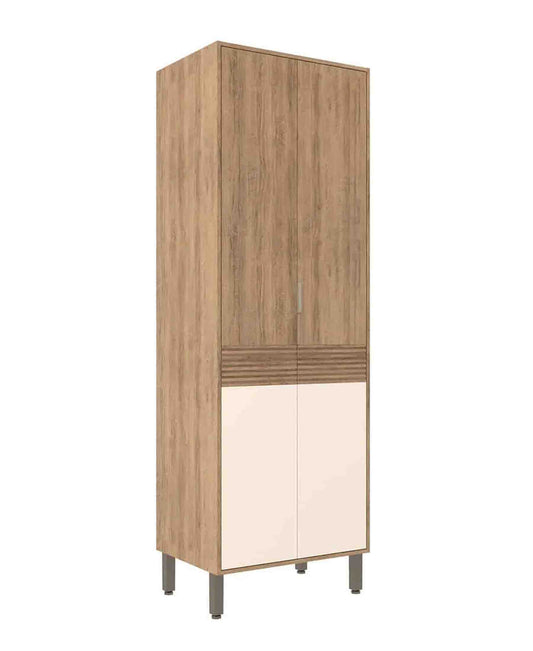 Exotic Designs Thalita Grocery Cupboard - Nogueira & Off White