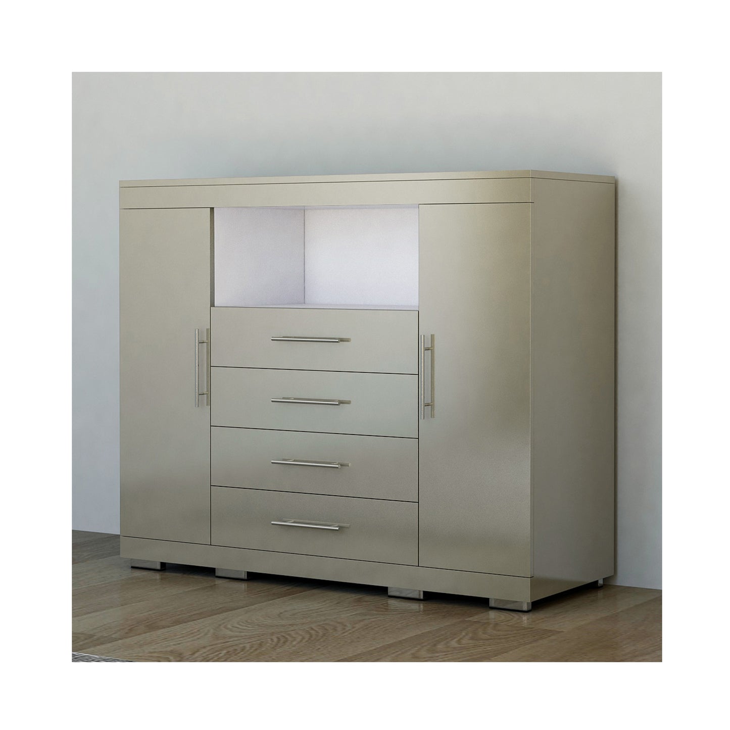 Exotic Designs Timeless Chest Of Drawers - Capuccino