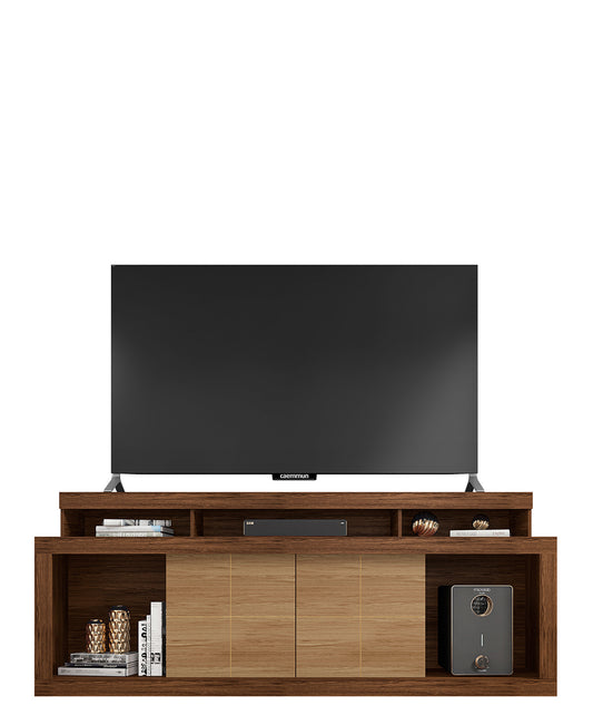 Exotic Designs Titan TV Stand - Brown Oak