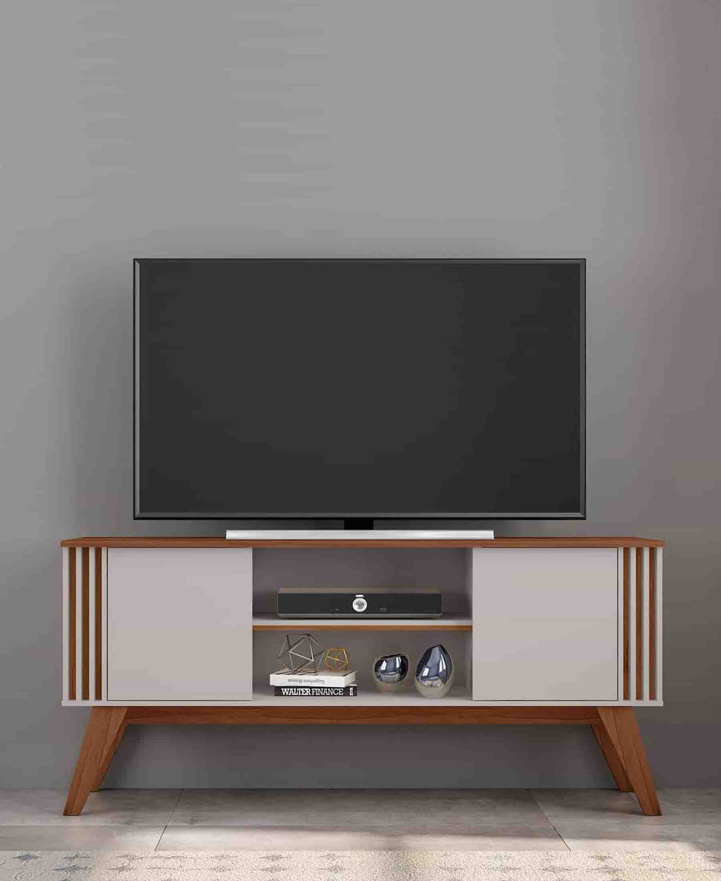 Exotic Designs Vitta TV Stand - Off White