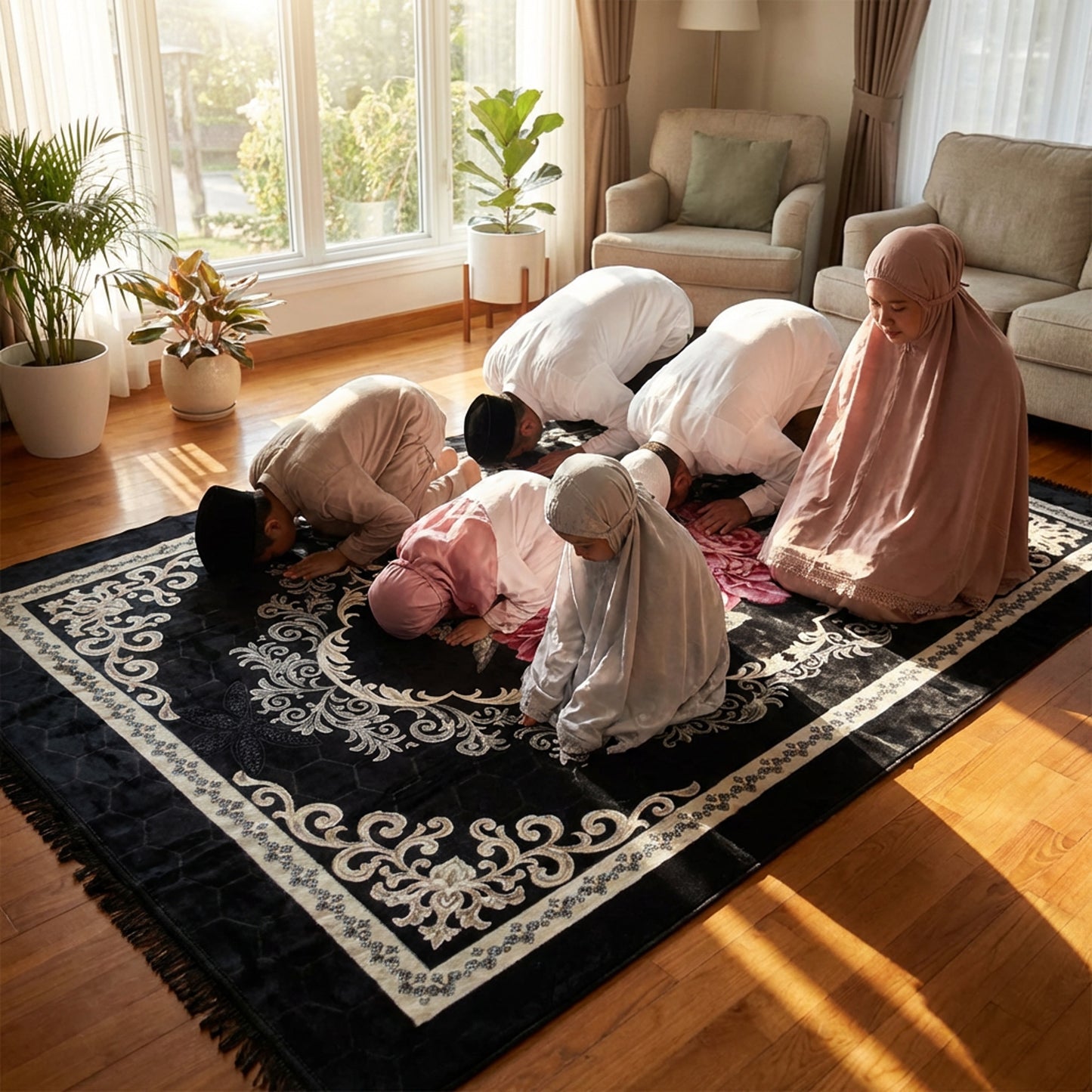 2 x 3m Musallah Black