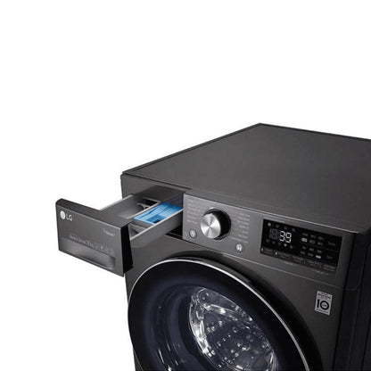 LG 12kg Black Stainless Steel Front Loader Washing Machine