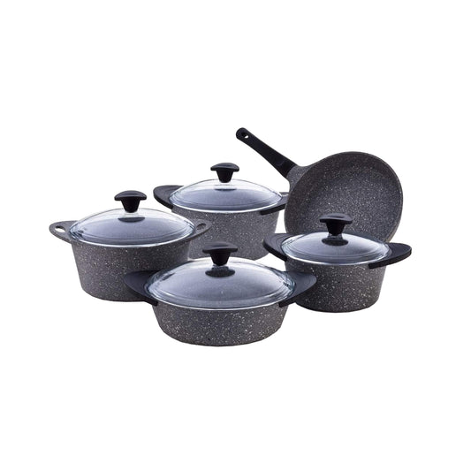 Falez Doa 9 Piece Cookware Set Granistone