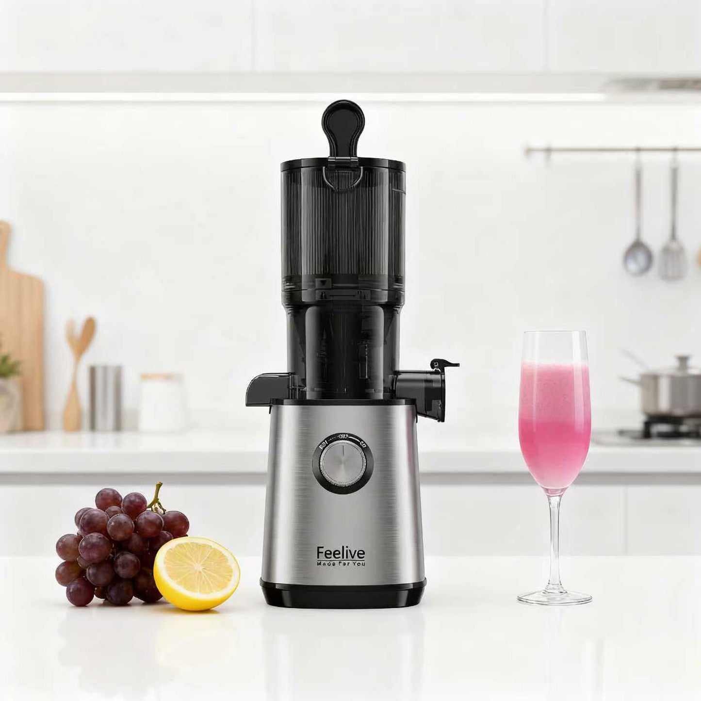 Feelive Cold Press Slow Juicer Silver