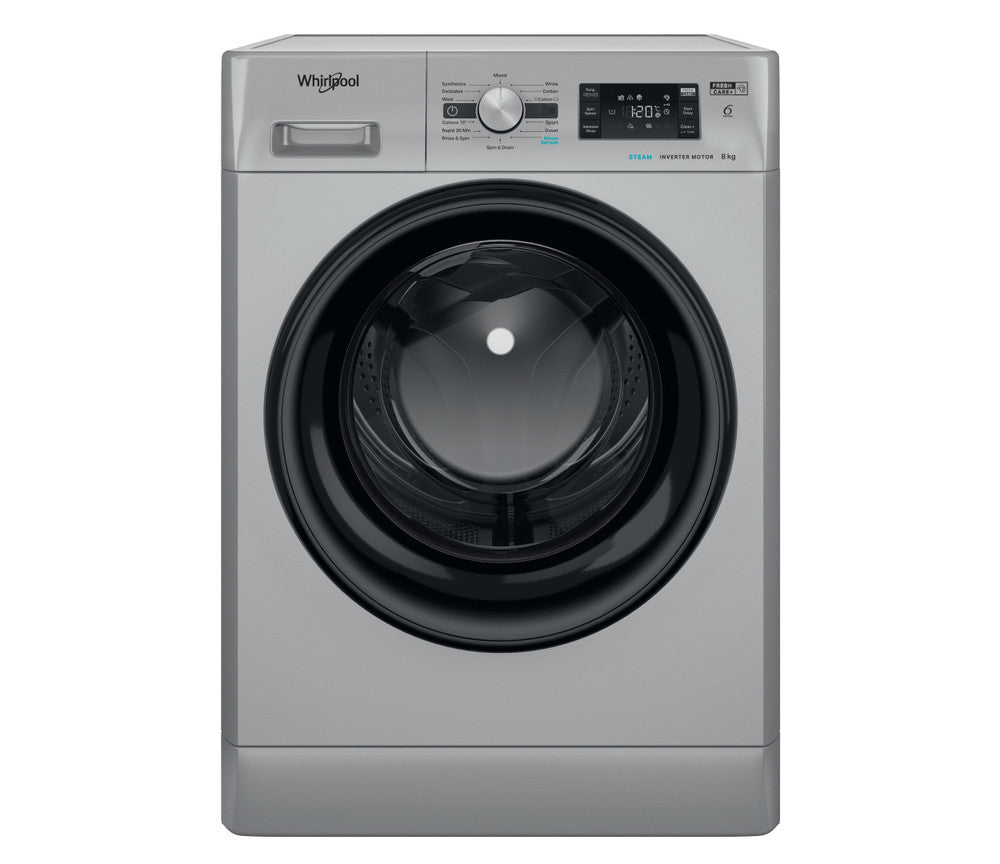 Whirlpool 8kg Front Loader Washing Machine Silver