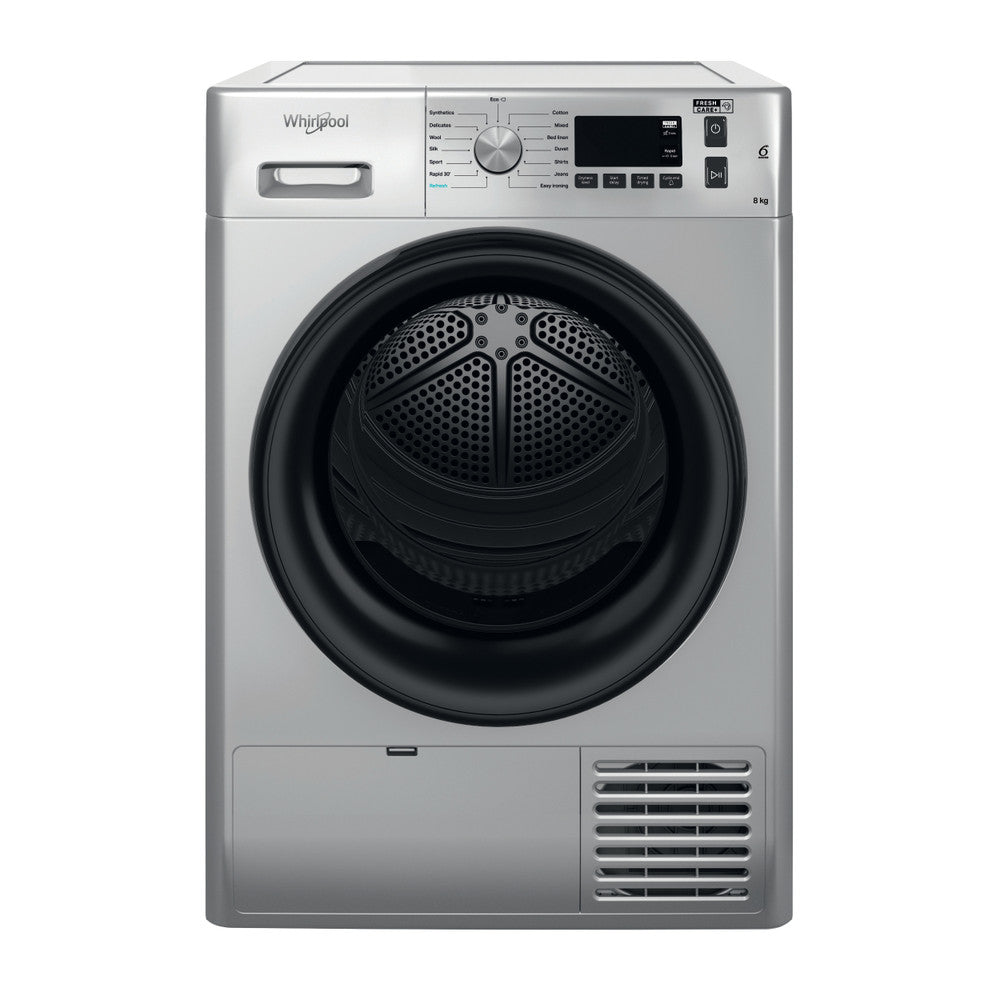 Whirlpool 8kg Condenser Tumble Dryer Silver
