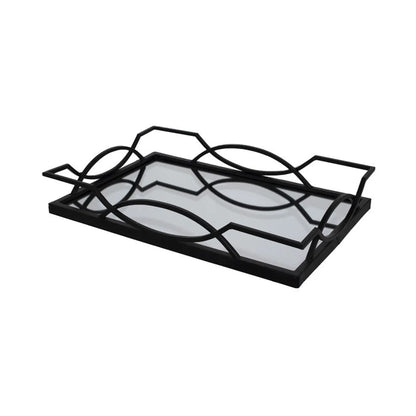 Urban Decor 53cm Metro Rectangular Tray Black