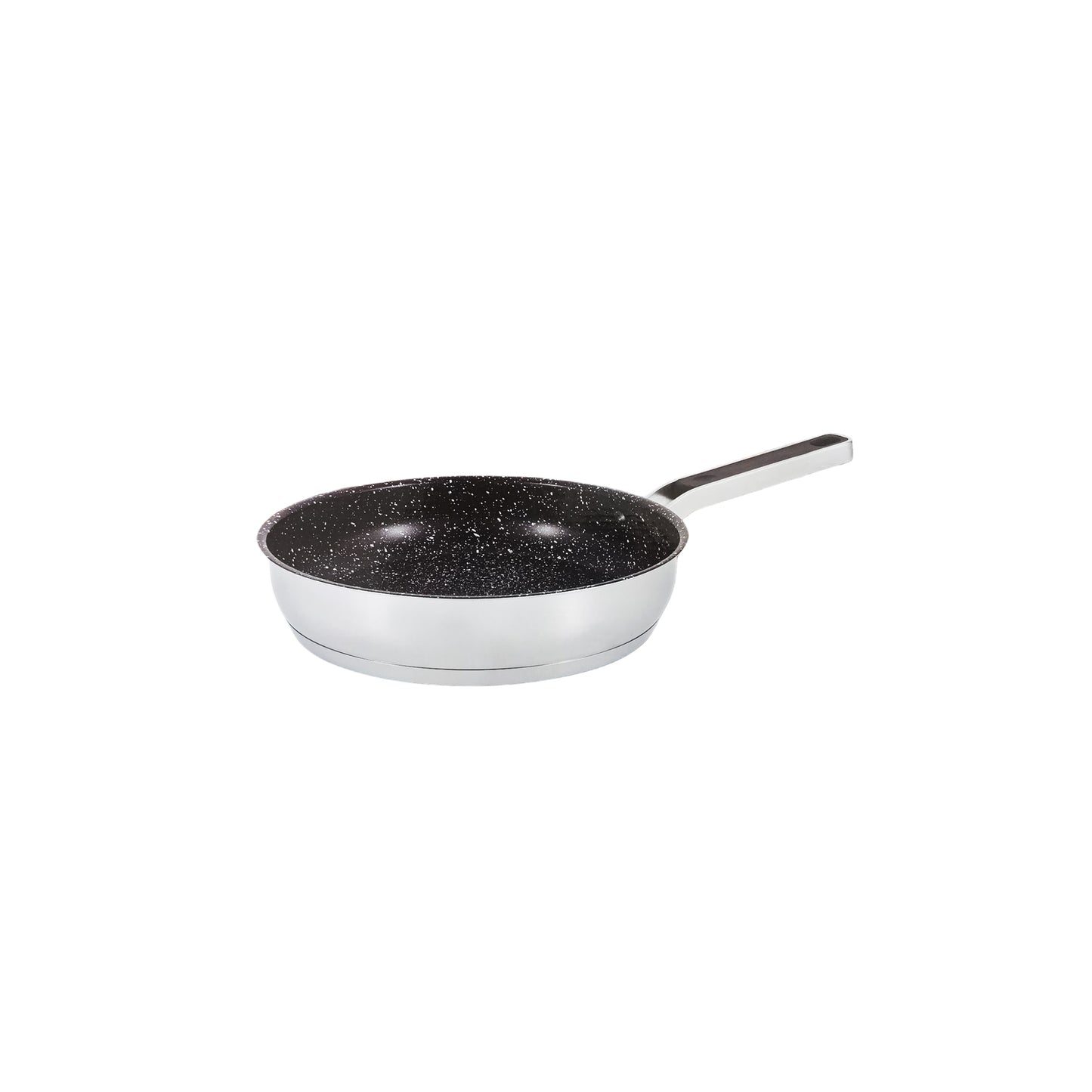 Rolux 2.4Lt Stainless Steel Non-Stick Frying Pan Silver