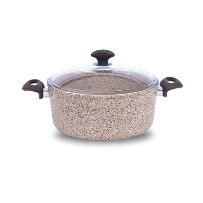 Falez 24cm Deep Casserole with Lid Brown