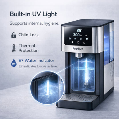 Feelive Instant Hot & Cold Water Dispenser Black