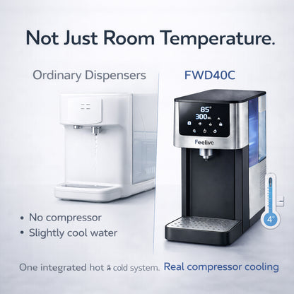 Feelive Instant Hot & Cold Water Dispenser Black