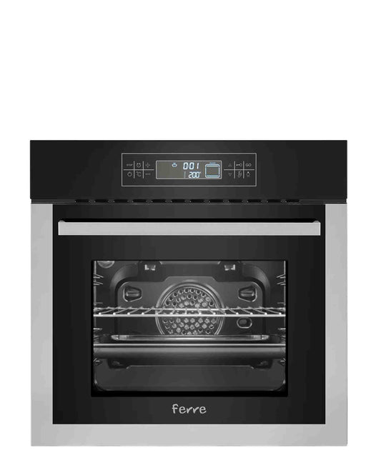 Ferre 60cm Built In Electric Oven - Black & Silver