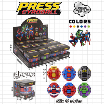 Fidget Toy Gyroball Ironman - Assorted