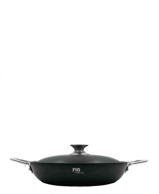 Fig 28cm Paella Pan - Black