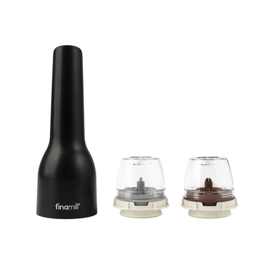 FinaMill Rechargeable Grinder with Pods Midnight Black