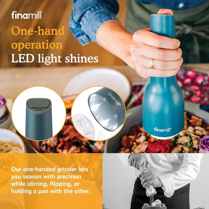 FinaMill Rechargeable Grinder with Pods Ocean Blue