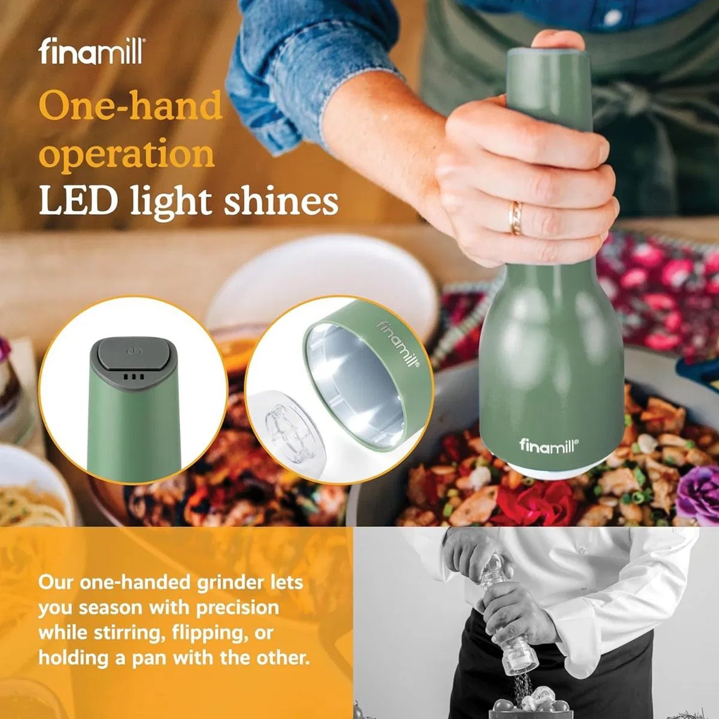 FinaMill Rechargeable Grinder with Pods Sage