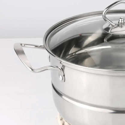 First Home Range 18 Piece Stainless Steel Pot Set Silver