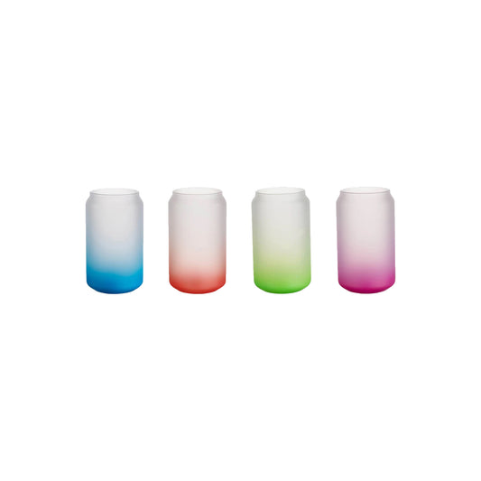 Kitchen Life 4 Piece 400ml Frosted Glasses Set Assorted