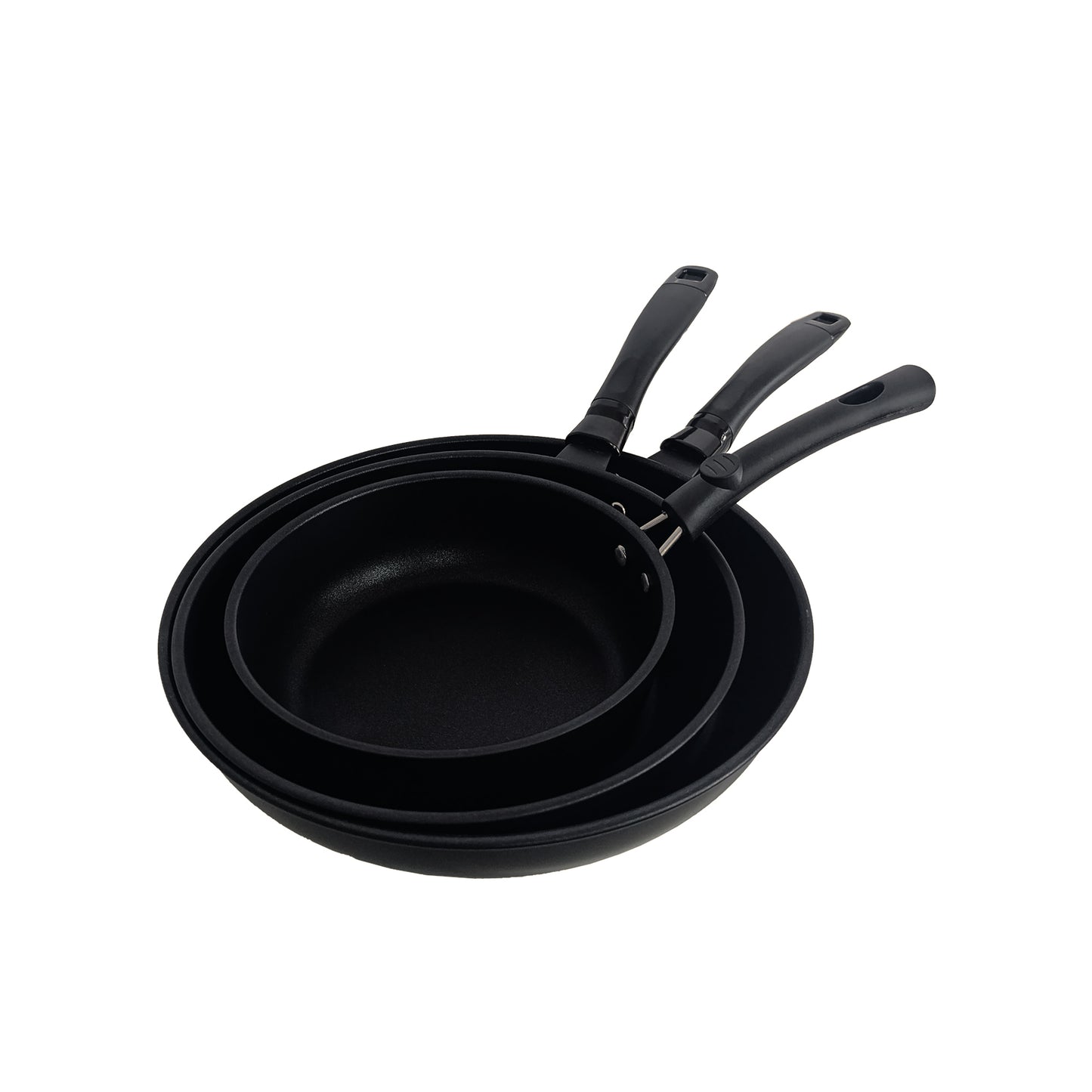 First Home Range 3 Piece Non-Stick Frying Pan Set Black