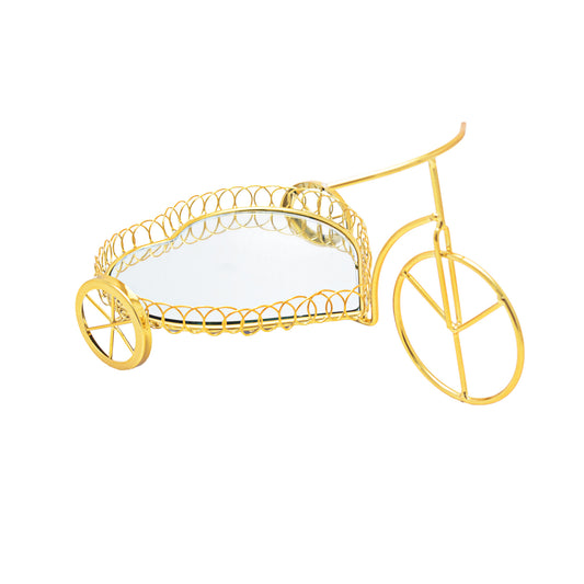 Urban Decor Bicycle Tray with Heart Gold