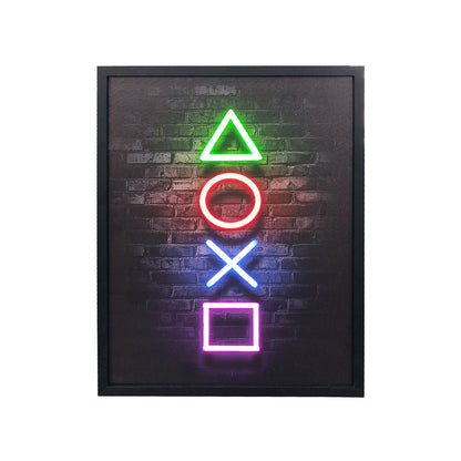 70 x 40cm Gaming Room Wall Art Multicoloured