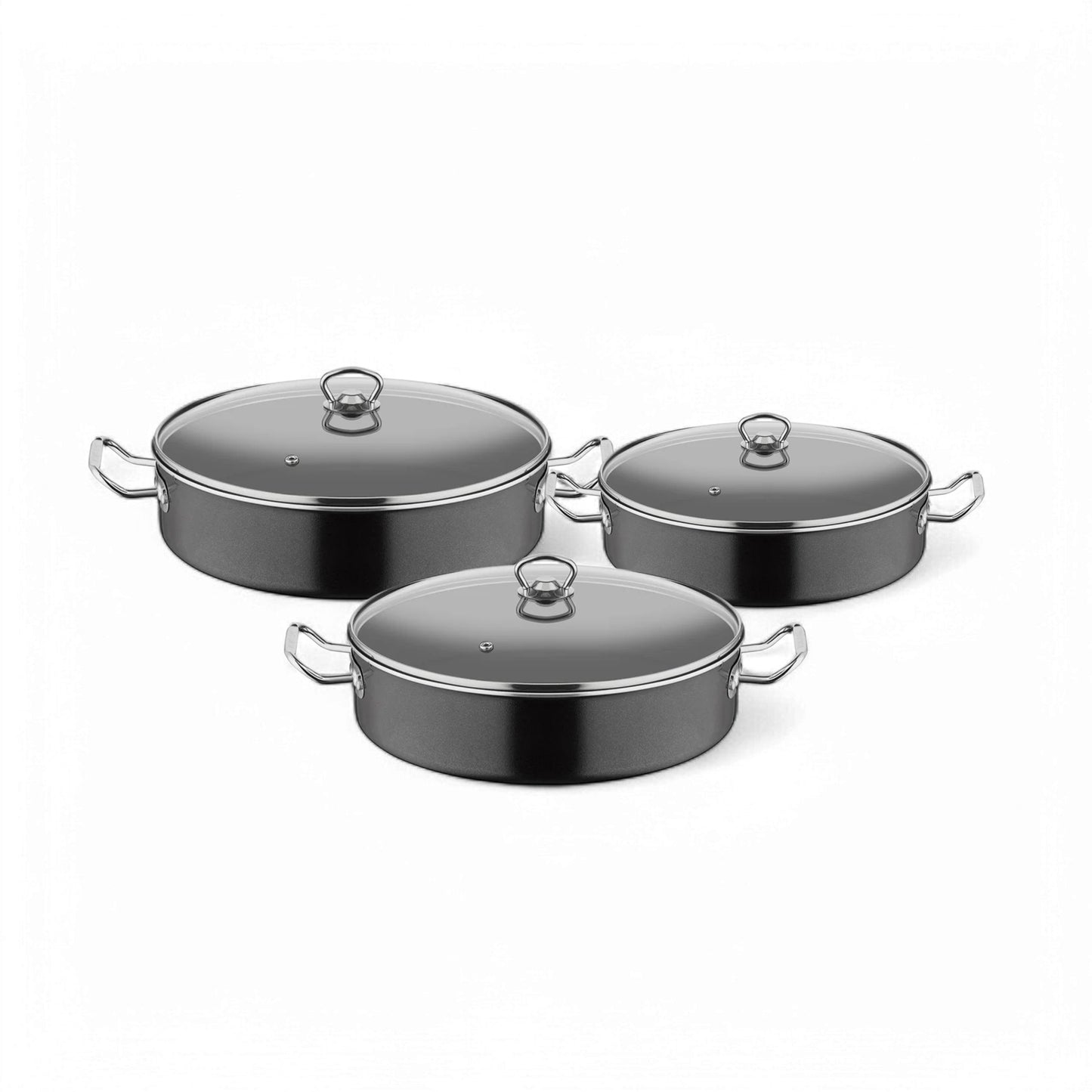Gastro Collection 6 Piece Mega Casserole Set Black