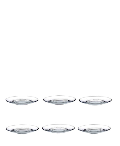 Kitchen Life Glass4you 6 Piece Tea Plate Set - Clear