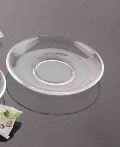 Kitchen Life Glass4you 6 Piece Tea Plate Set - Clear