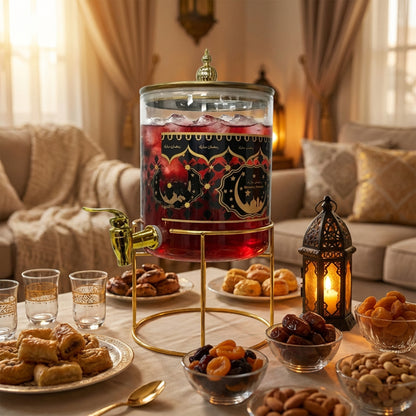 3.6lt Islamic Print Beverage Dispenser Clear