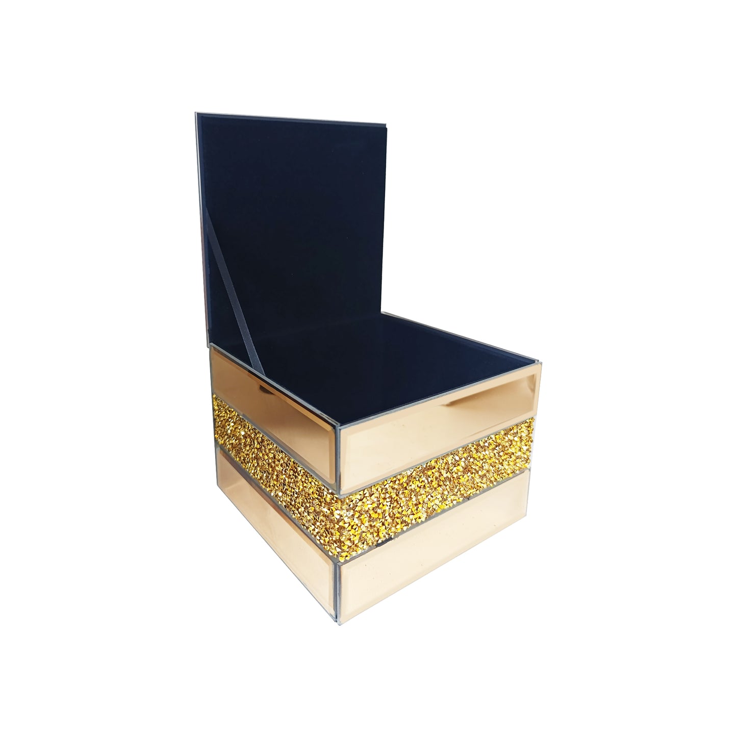 Exotic Designs Gold Square Box