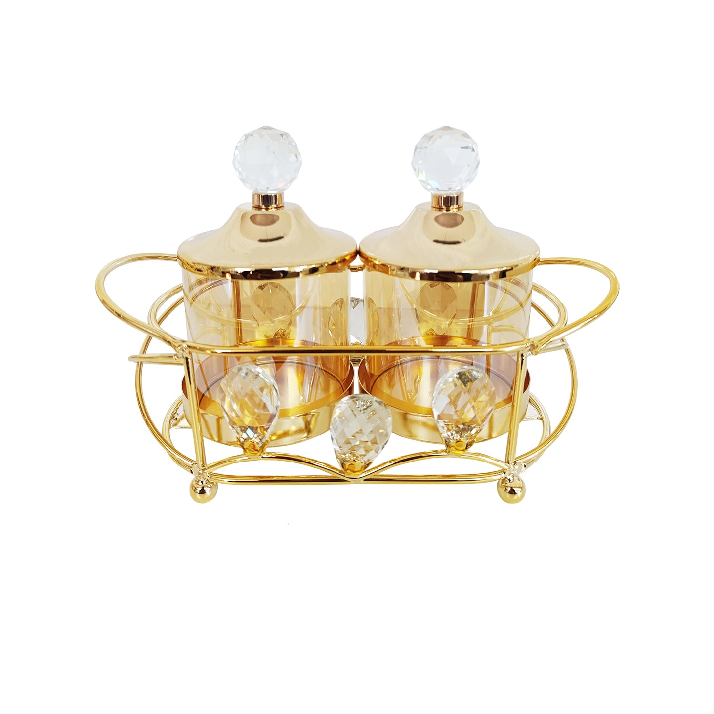 Urban Decor Candle Holder Set Gold