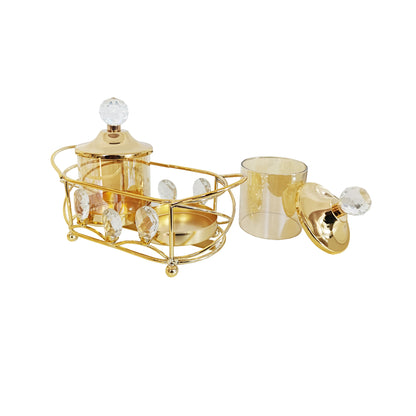 Urban Decor Candle Holder Set Gold