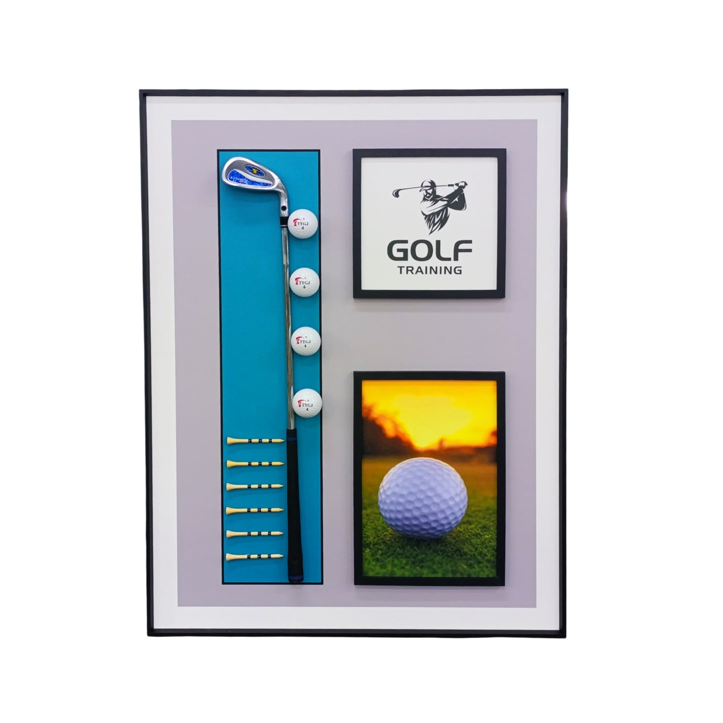 60 x 80cm Golf Frame Multicoloured
