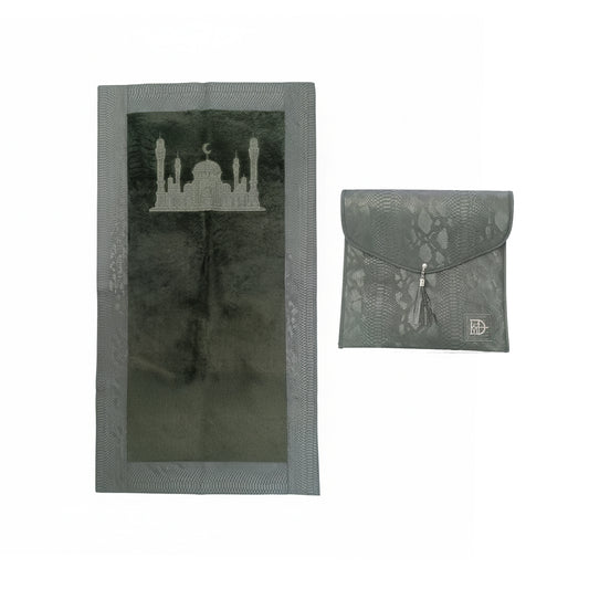 Musallah with Leather Bag Green