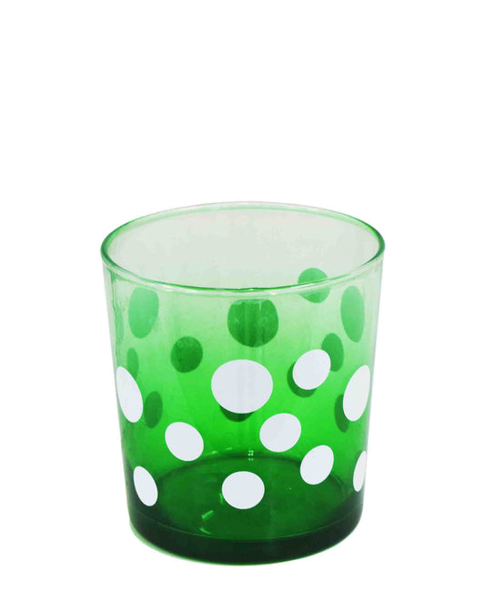 Izmir Collection Polka Dot Glass - Green