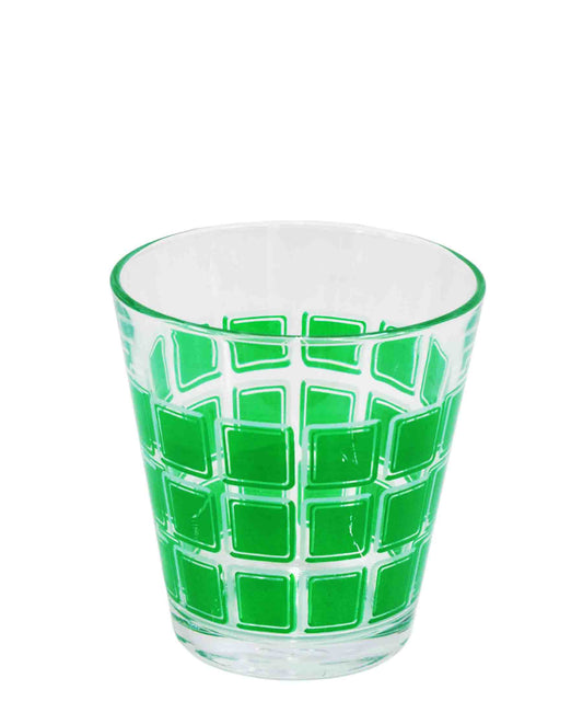 Izmir Collection Square Glass Tumbler - Green