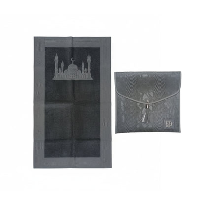 Musallah with Leather Bag Grey