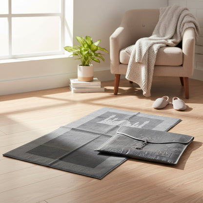 Musallah with Leather Bag Grey