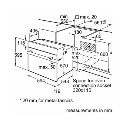 Bosch Series 2 60cm Built-In Oven Black