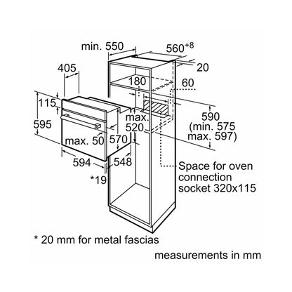 Bosch Series 2 60cm Built-In Oven Black