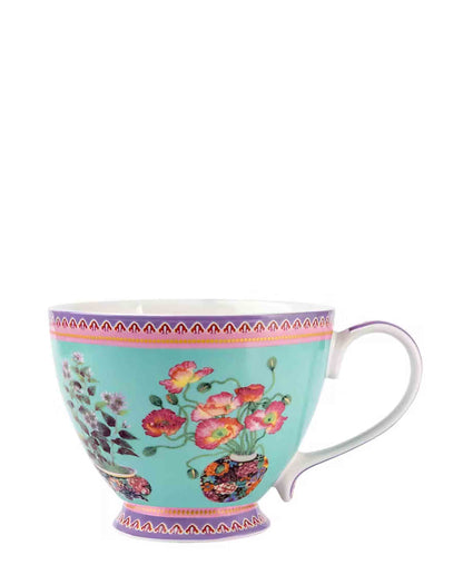 Maxwell & Williams Gabby Malpas Jardin Poppy Footed Cup - Blue