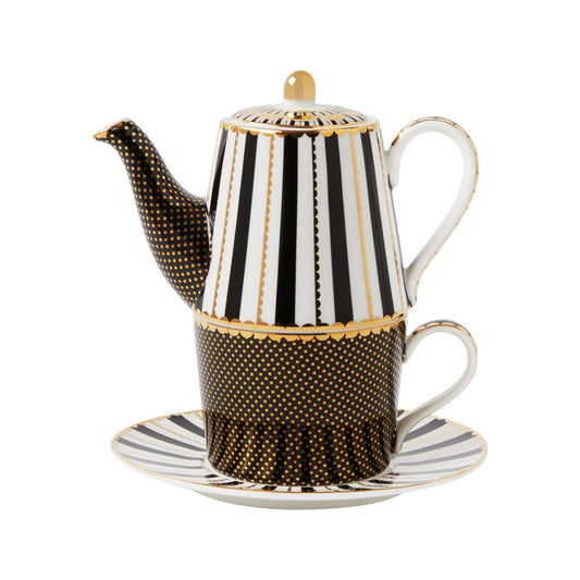 Maxwell & Williams Teas & C's 340ml Regency Tea for One With Infuser Black