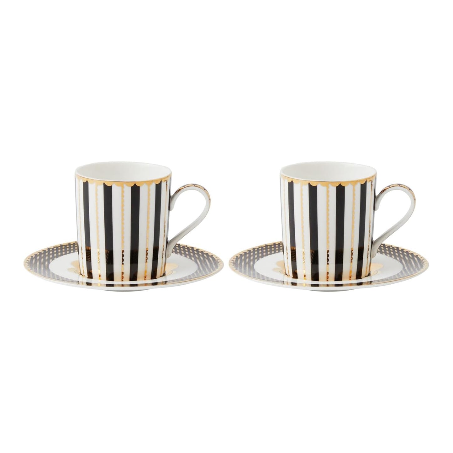 Maxwell & Williams Teas & C's 2 Piece 100ml Regency Demi Cup & Saucer Set Black