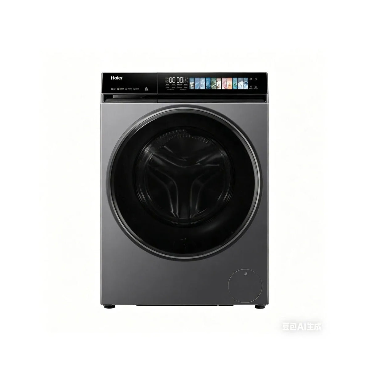Haier 10.5kg Front Load Washing Machine - Jade Ink Silver