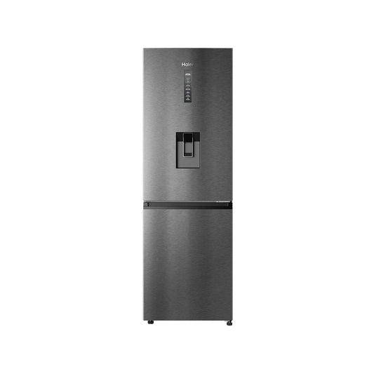 Haier Bottom Freezer Fridge 327L - Black Sand Silver
